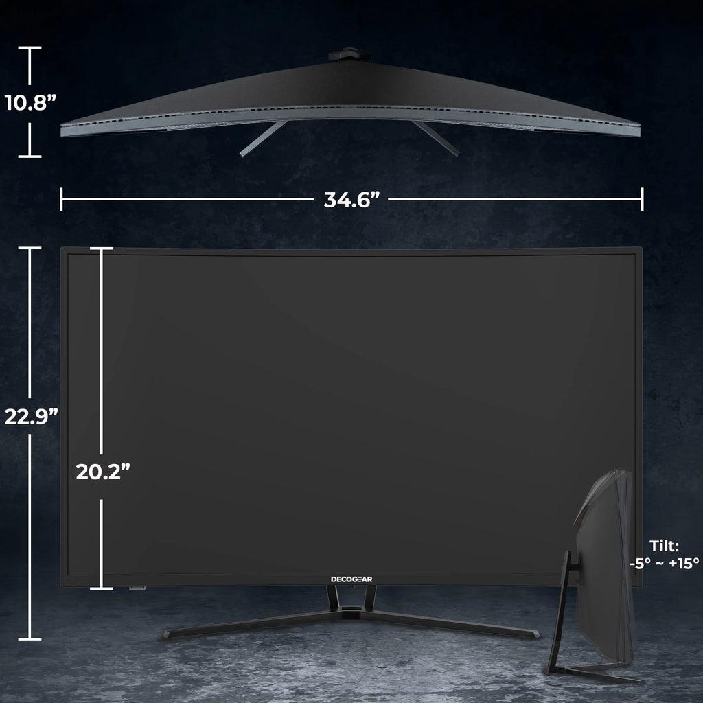 39" Curved Widescreen Gaming Monitor | 2560X1440 1Ms MPRT 165 Hz | 16:9 HDR400 4000:1