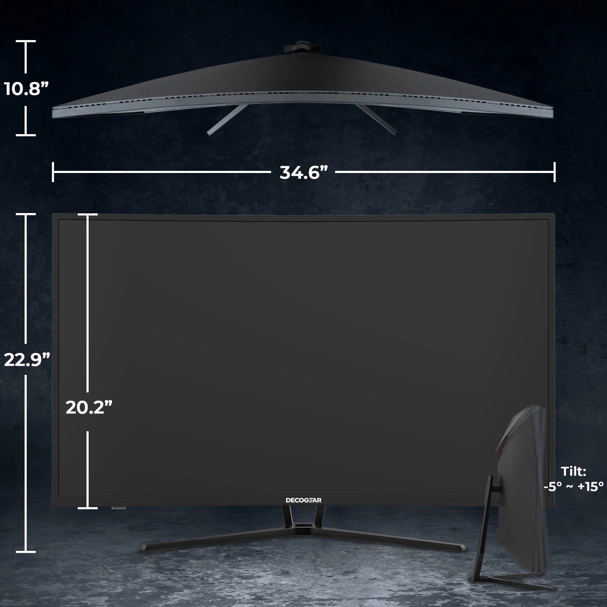 39" Curved Widescreen Gaming Monitor | 2560X1440 1Ms MPRT 165 Hz | 16:9 HDR400 4000:1