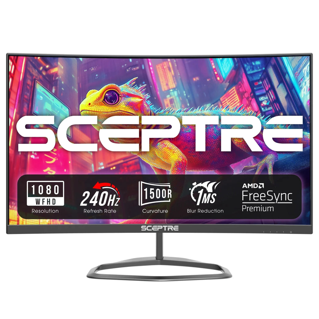 New Curved 25-Inch Gaming Monitor 240Hz 1500R HDMI X2 DP X2 Build-In Speakers 2025