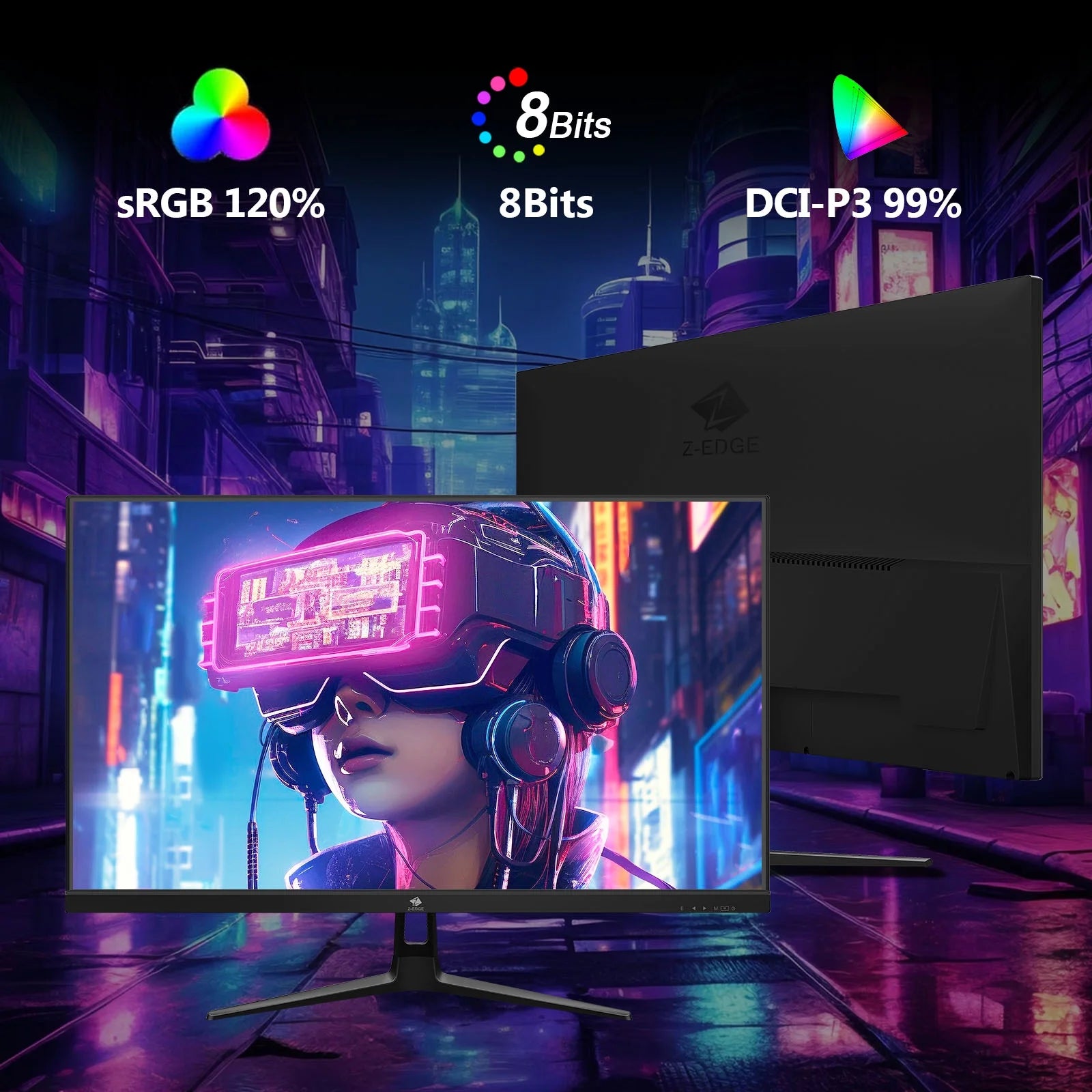 27 Inch 240Hz Gaming Monitor, FHD 1080P IPS Display, 1Ms MPRT, AMD Freesync, HDR Support, VESA Mount Compatible, Black