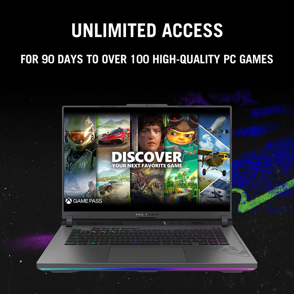 ROG Strix G16 (2023) Gaming Laptop, 16 16:10 FHD 165Hz, Geforce RTX 4070, Intel Core I9-13980Hx, 16GB DDR5, 1TB Pcie SSD, Wi-Fi 6E, Windows 11, G614JI-AS94