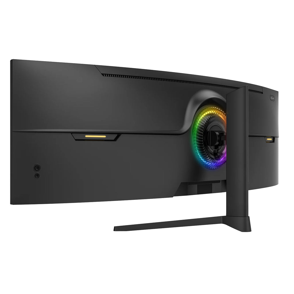 49 Inch Ultra-Wide Curved Gaming Monitor, 144Hz/165Hz, DFHD (3840X1080P), 1500R,Freesync, 32:9, 120% Srgb, HDMI 2.1 & DP 1.4, Wall Mount Install, Black