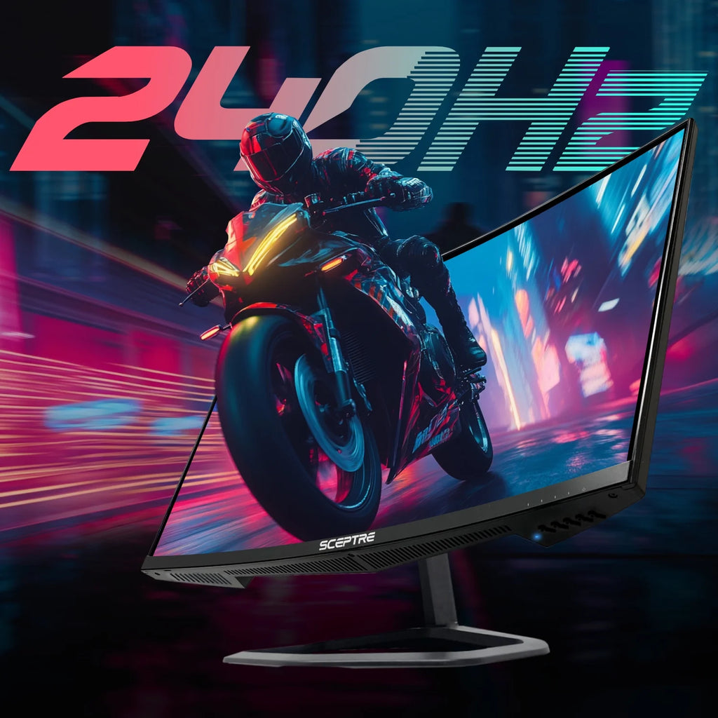 New Curved 25-Inch Gaming Monitor 240Hz 1500R HDMI X2 DP X2 Build-In Speakers 2025