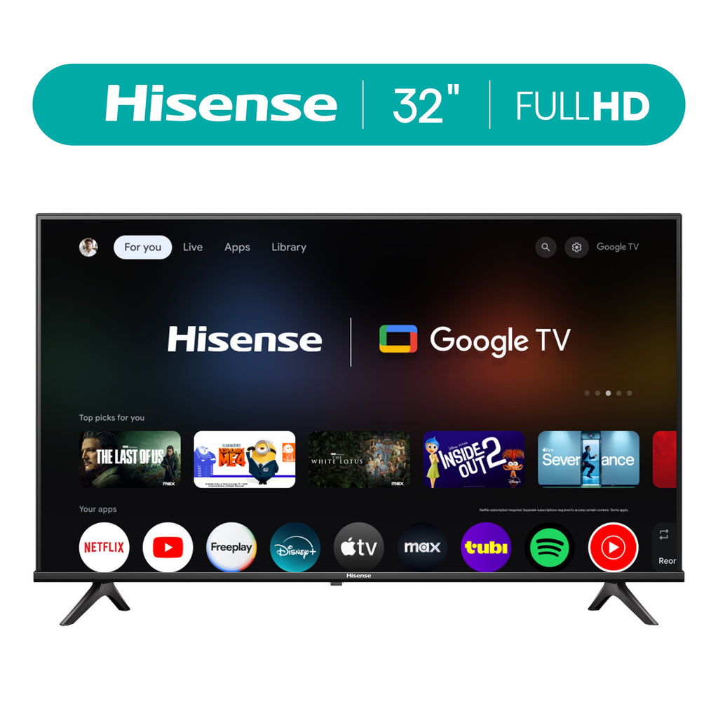 32" A4 Series FHD 1080P Google Smart TV (32A45K) - High Speed HDMI Cable Included & 3 Year Manufacturer'S Warranty