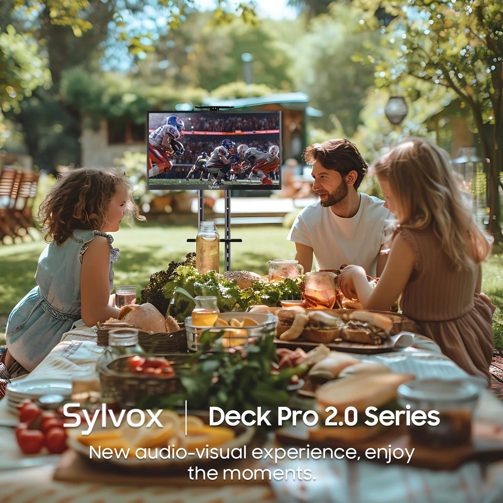 Outdoor Smart TV, 43" Google TV with Dobly Atmos, Google Assistant, 4K 1000Nits outside Television, IP55 Waterproof TV for Partial Sun (Deck Pro 2.0 NEW)