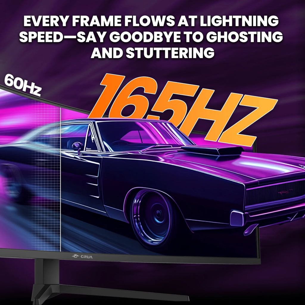 49 Inch Ultra-Wide Curved Gaming Monitor, 144Hz/165Hz, DFHD (3840X1080P), 1500R,Freesync, 32:9, 120% Srgb, HDMI 2.1 & DP 1.4, Wall Mount Install, Black