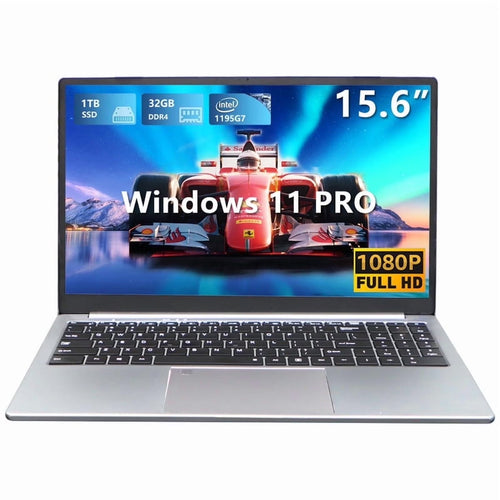 15.6 Inch Gaming Laptop, Core I7-1195G7, 32GB RAM 1TB SSD Computer, Iris Xe Graphics, Wifi 6E, Backlit Keyboard, Windows 11