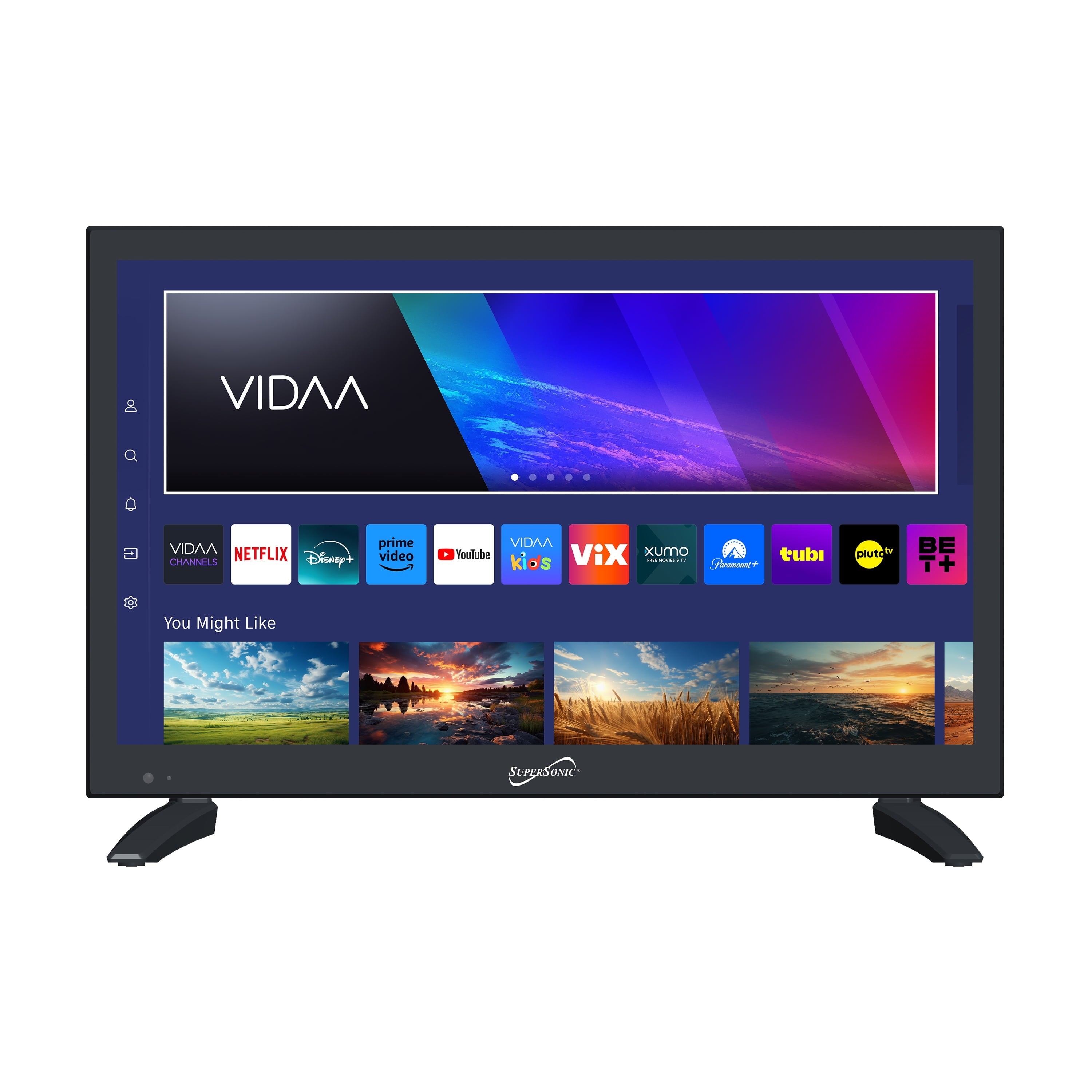SC-1926SDVD 19 Inch AC/DC LED SMART TV Built-In DVD, Powered by VIDAA LED