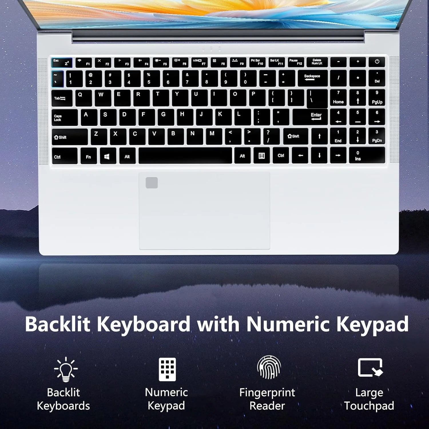 15.6 Inch Gaming Laptop, Core I7-1195G7, 32GB RAM 1TB SSD Computer, Iris Xe Graphics, Wifi 6E, Backlit Keyboard, Windows 11