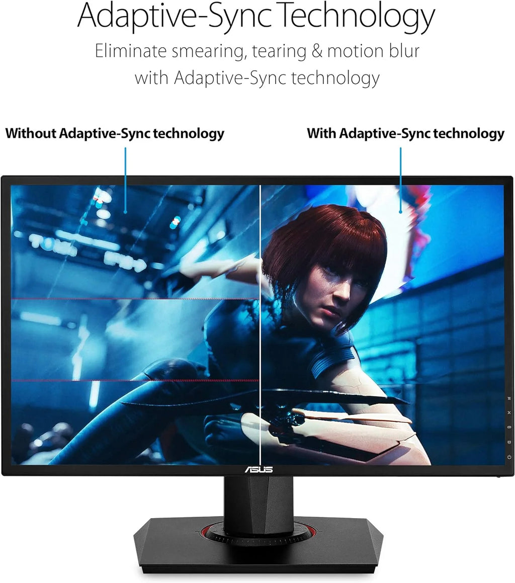 VG248QG 24" G-SYNC Gaming Monitor 165Hz 1080P 0.5Ms Eye Care with DP HDMI DVI, Black