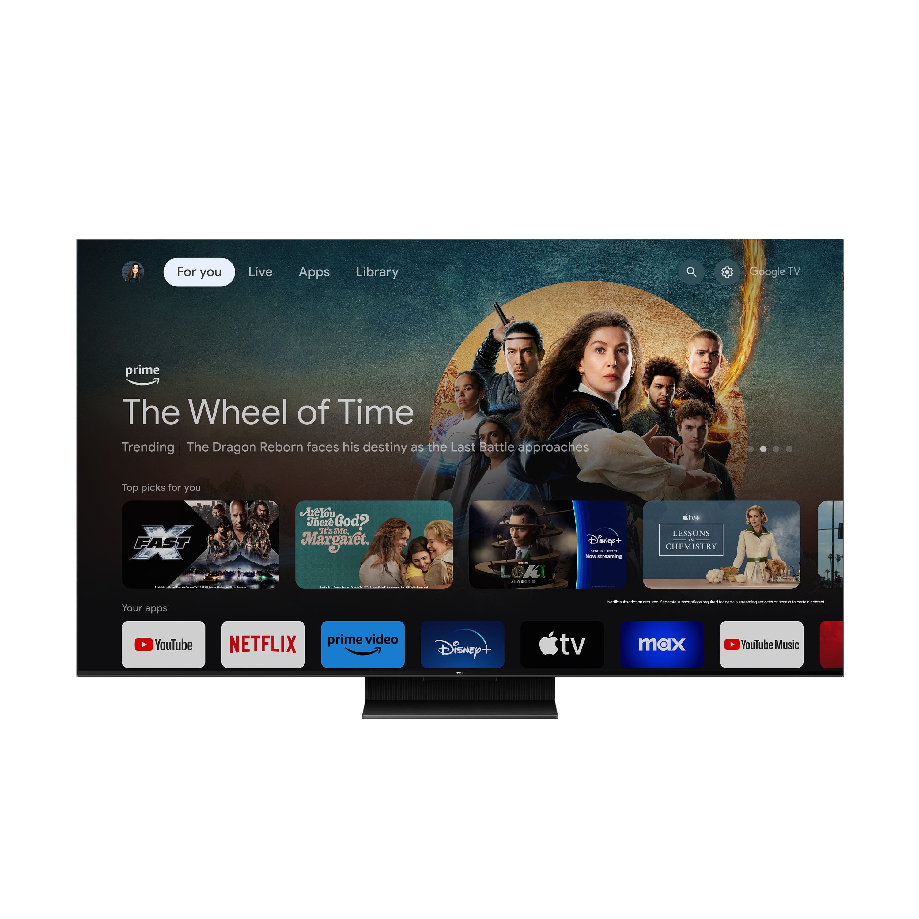 75” Class QM7 (75QM751G) 4K UHD HDR QD Mini-Led Smart TV with Google TV (NEW 2024)