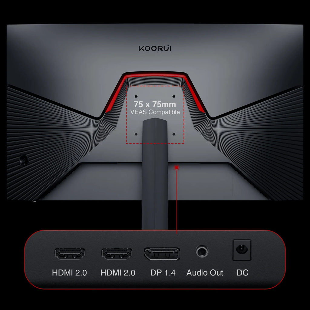 27" Gaming Monitor, FHD 1080P, 240Hz, Freesync, HDMI/DP, Frameless, Wall-Mountable, Black, GN02